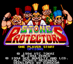Stone Protectors (Unreleased) Title Screen
